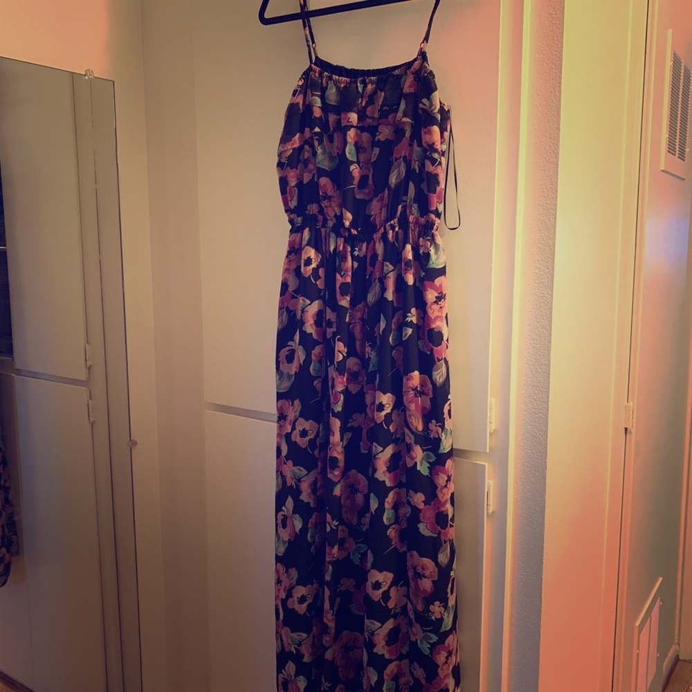 Floral maxi dress.